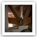 Charpente, maonnerie, toiture, chantier, maon, escalier, jardin, maison, brique 